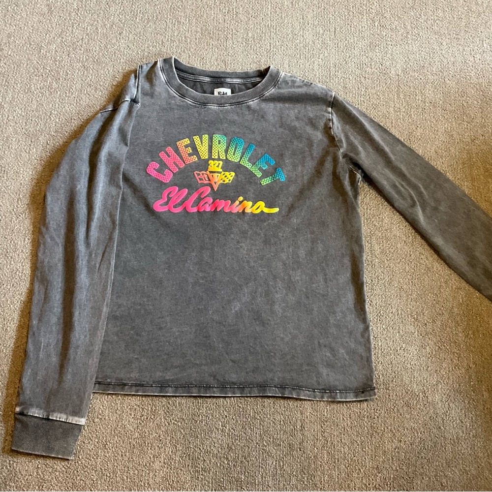 Chevrolet El Camino Gray Long Sleeve Shirt